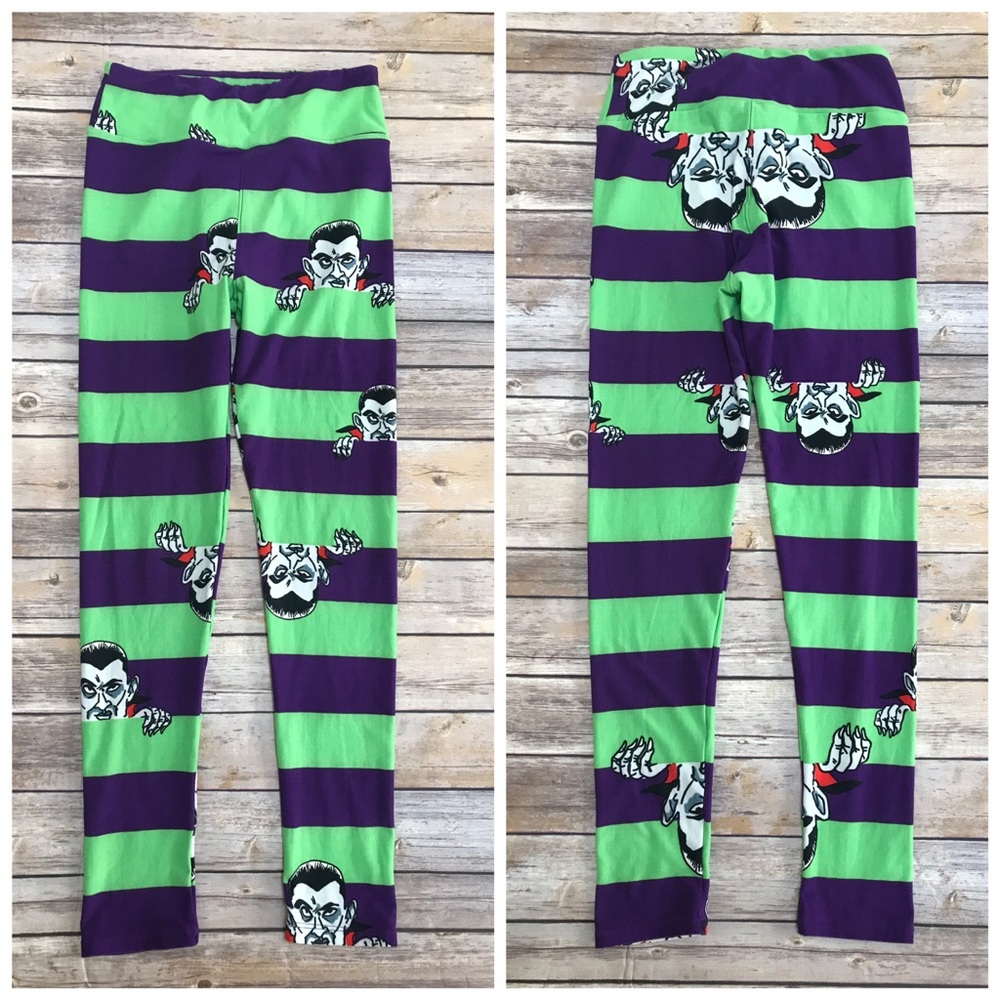 LULAROE VAMPIRE LEGGINGS HALLOWEEN SZ ONE SIZE